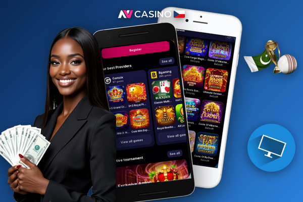 Přihlašovací obrazovka NV Casino přihlášení aplikace po instalaci APK souboru