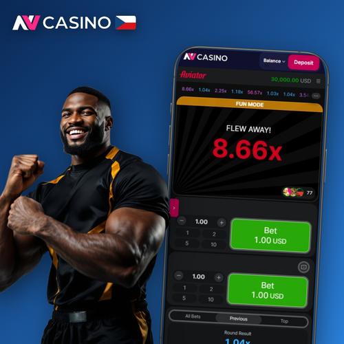 Červené letadlo stoupá s multiplikátorem v crash hře Aviator od NV Casino