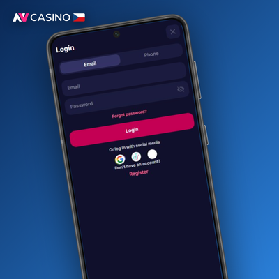 Rychlé vytvoření účtu v NV Casino jedním kliknutím přes Google bez nového hesla